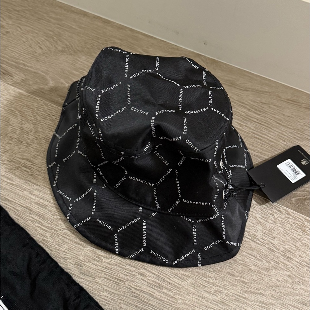 Monastery Couture Black Bucket Hat